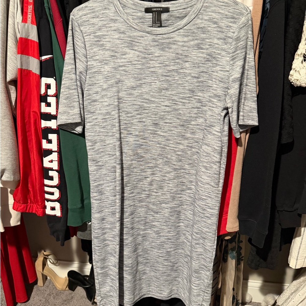 Forever 21 Gray Midi Dress